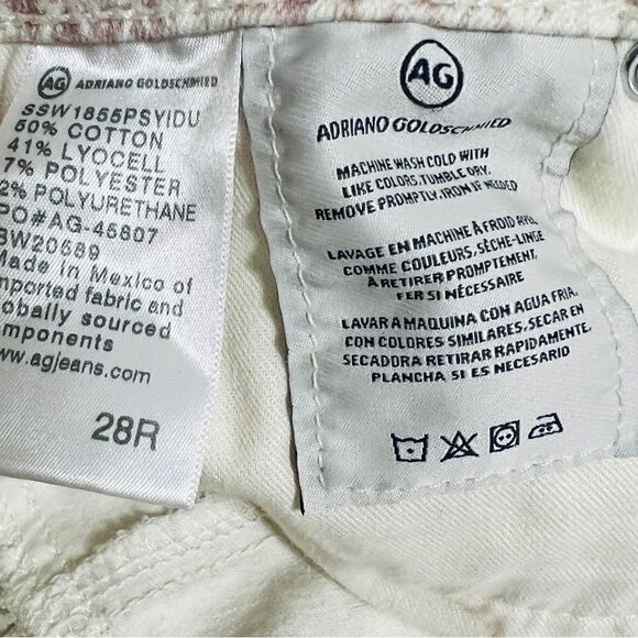 AG Adriano Goldschmied Prima Ankle Jeans Skinny Python Snake Print Size 28 $198 - Picture 15 of 15